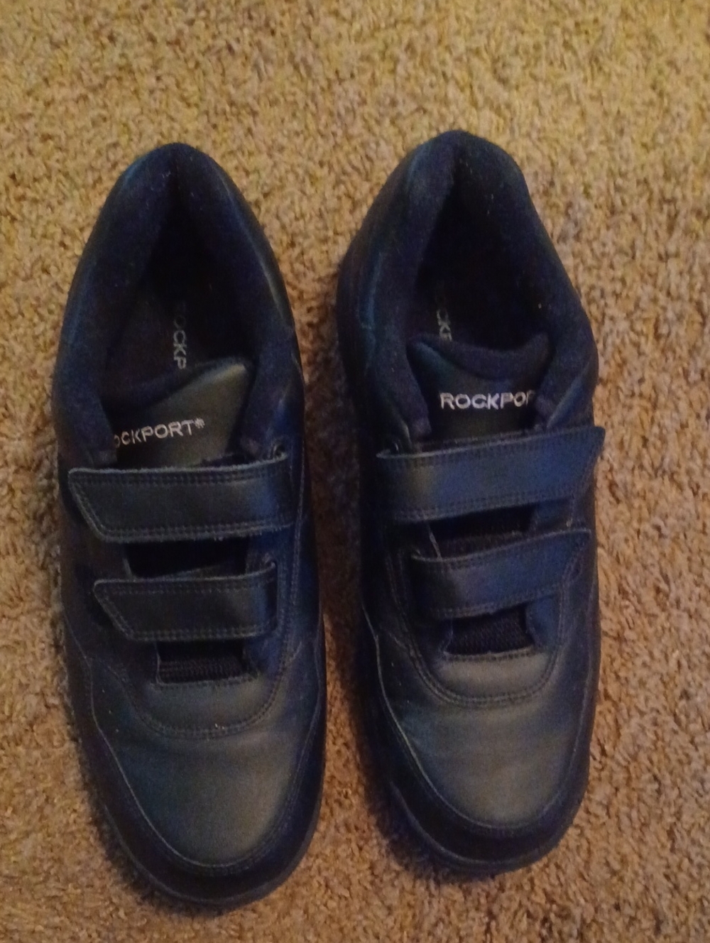 Rockport Black Velcro Casual Sneakers